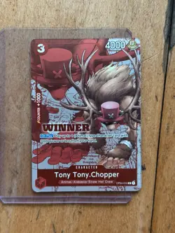 One Piece Tony Tony Chopper Winner 2024 OP04-010 Promo Card Foil English - Image 1