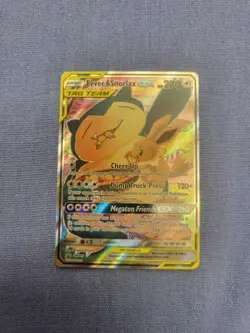 Pokemon TCG Snorlax and Eevee Illustration Promo Card SM169 NM - Image 1
