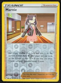 Marnie Trainer 2020 SWSH Reverse Holo Rare Pokemon Card 169/202 (NM) - Image 1