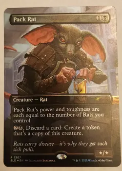 Pack Rat SLD #1307 Rare Foil NM+ - Image 1