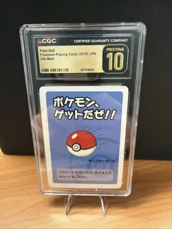 CGC 10 Pristine Poke Ball Old Maid 2019 Japanese Pokemon Card - Image 1