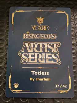 VCard TCG Rising Stars Totless Box Topper 1st First Edition Card Gamersupps - Image 3
