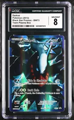 CGC 8 Darkrai 2013 Black Star Promos BW73 Team Plasma (Box) Pokemon Card - Image 1