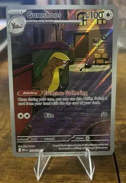Pokemon TCG Gumshoos 153/132 Meg en Mega Evolution Illustration Rare Card - Image 1