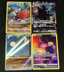 Pokemon TCG Full Art Illustration Rare Mixed 4 Card Bundle - Image 1