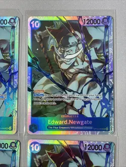 One Piece - Carrying On His Will Edward.Newgate SR OP13-042 Foil 4 Card Playset - Image 3