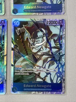 One Piece - Carrying On His Will Edward.Newgate SR OP13-042 Foil 4 Card Playset - Image 4