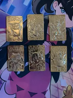 1999 Pokemon Full / Complete Set 23K Gold Plated Trading Cards, Burger King Excl - Image 1