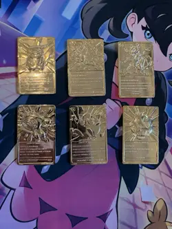 1999 Pokemon Full / Complete Set 23K Gold Plated Trading Cards, Burger King Excl - Image 2