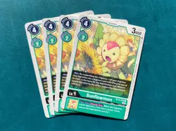 Sunflowmon BT13-050 Playset Versus Royal Knights Digimon Card Game x4 - Image 1