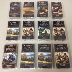 Lot of 12 GAME OF THRONES THE CARD GAME Chapter Packs 8 Unique / 4 Dupes SEALED! - Image 2