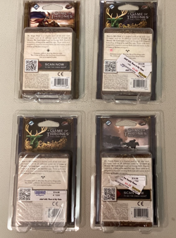 Lot of 12 GAME OF THRONES THE CARD GAME Chapter Packs 8 Unique / 4 Dupes SEALED! - Image 4