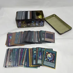 Yu-Gi-Oh! Card Lot 250+ Cards 70 Rare/Ultra Rare Lot 1 Of 3 In Sleeves With Tin - Image 1