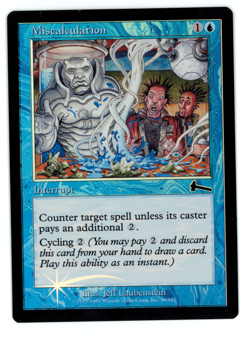 Miscalculation -- MTG (SP Quality FOIL) - Urza's Legacy - See scans!! - Image 1