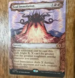 MTG Soul Immolation #0321 Showcase Lorwyn Eclipsed MYTHIC Rare NM IN HAND - Image 1
