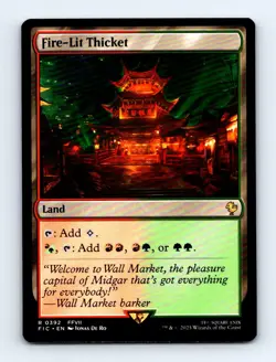 #392 2025 Final Fantasy Commander Fire-Lit Thicket Rare - Image 1