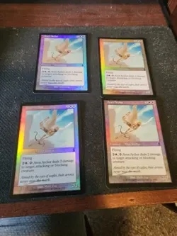 Odyssey MTG FOIL 4 Aven Archer Playset Magic - Image 1