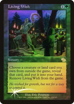 Judgment MTG FOIL Living Wish Magic - Image 1