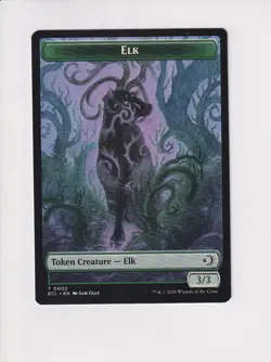 MAGIC THE GATHERING MTG LORWYN ECLIPSED DOUBLE SIDED TOKEN ELK / MUTAVAULT - Image 1