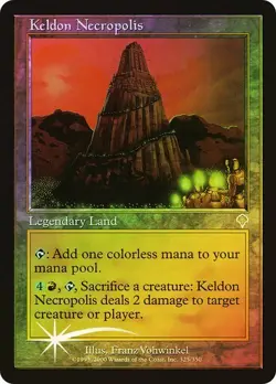 Invasion MTG FOIL Keldon Necropolis Magic - Image 1