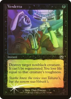 Mercadian Masques MTG FOIL Vendetta Magic - Image 1