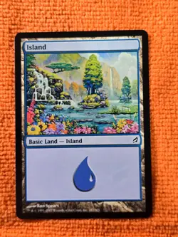 2007 Magic The Gathering Lorwyn #287 Island, Basic Land, C, NF, cd3 - Image 1