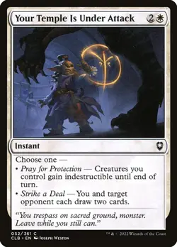 MTG Your Temple Is Under Attack ** Battle for Baldur's Gate ** English - Image 1