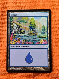 2007 Magic The Gathering Lorwyn #287 Island, Basic Land, C, NF, cd4 - Image 1