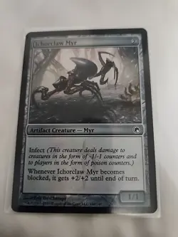 MTG Foil 1X Ichorclaw Myr X1 Scars of Mirrodin Magic - NM, Mtg - Image 1