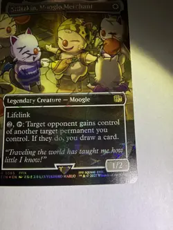 Stiltzkin, Moogle Merchant (565) Borderless Chocobo Track Foil Final Fantasy MTG - Image 1