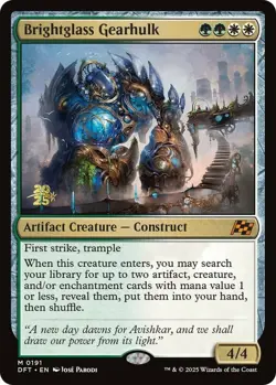 Brightglass Gearhulk - Foil - Prerelease Promo LP, English MTG Aetherdrift: Prom - Image 1