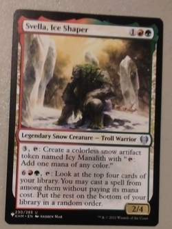 Svella, Ice Shaper. Kaldheim . NM. Uncommon legend. Free Shipping. - Image 1