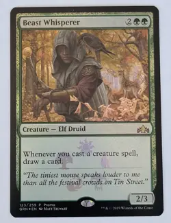 Beast Whisperer (Foil) - NM/M - MEDIA / Promo - GRN 123 - Guilds of Ravnica MTG - Image 1