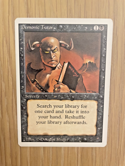 MGT Revised Edition DEMONIC TUTOR ungraded very good condition #3 of 3 - Image 1