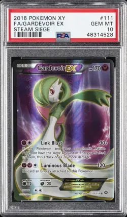 2016 POKEMON XY STEAM SIEGE #111 FULL ART/GARDEVOIR EX PSA 10 - Image 1