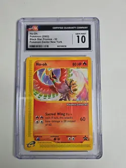 Pokemon League Promo Black Star #52 Ho-Oh Pokemon Center Ny Stamp CGC 10 - Image 1
