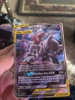 Pokemon TCG Mewtwo & Mew GX SM191 very mint looks pack fresh - Image 1