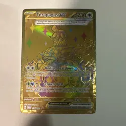 Terapagos ex 173/142 Sv07: Stellar Crown Gold Hyper Rare Pokemon TCG Card NM - Image 1