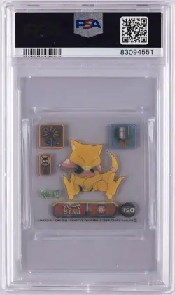 1998 AMADA POKEMON JPN SUPER DX STICKERS #D21 ABRA PSA 9 - Image 2