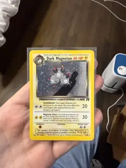 Dark Magneton 11/82 Team Rocket Holo Swirl Pokemon 1999-2000 - Image 1