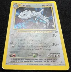 Steelix Neo Genesis 15/111 Unlimited Holo Rare Pokemon TCG - MP/HP - Image 2