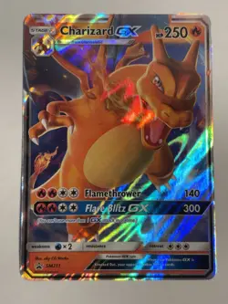 Pokemon Sun and Moon Charizard GX SM211 Holo Black Star Promo - Image 1