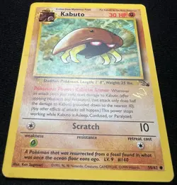 Kabuto 50/62 1999 Pokemon Game Promo - Top Deck Magazine Wizards Gold Stamp - MP - Image 2