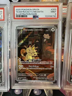 2025 Pokemon DRI Team Rocket Illustration Rare Set PSA 9 Lot of 4 Mint TCG - Image 4