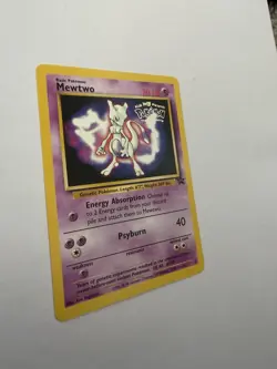 Mewtwo 3 WOTC Black Star Promo WB Presents Pokemon The First Movie Stamped - Image 2