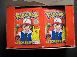 1999 TOPPS MERLIN POKEMON BOX 100 PACKS 600ct STICKERS COLLECTIBLE CONDITION - Image 2