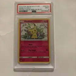 PSA 9 Mimikyu Holo #SM163 2019 Pokemon Sun & Moon Black Star Promo - Image 1