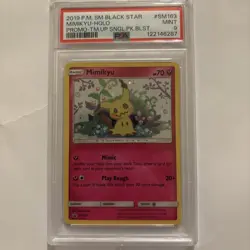 PSA 9 Mimikyu Holo #SM163 2019 Pokemon Sun & Moon Black Star Promo - Image 2