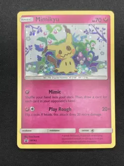 Pokemon MimikyuSun Moon SM163 Holo Rare Black Star Promo NM - Image 1