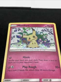 Pokemon MimikyuSun Moon SM163 Holo Rare Black Star Promo NM - Image 2